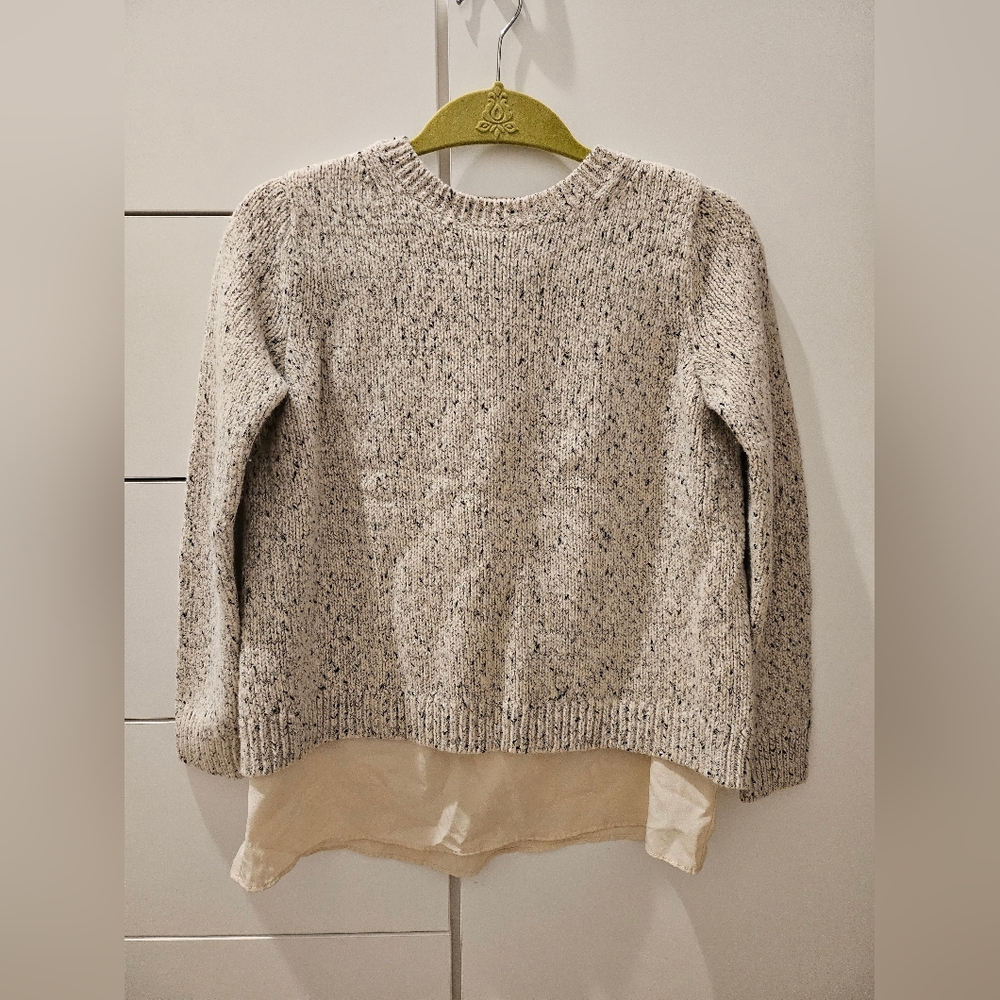 Club Monaco Split-Back Woven Sweater